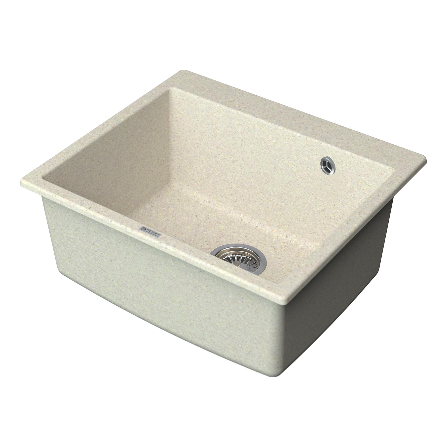 Мойка кухонная Point Бинга 60 PN3003BG, светло-бежевый