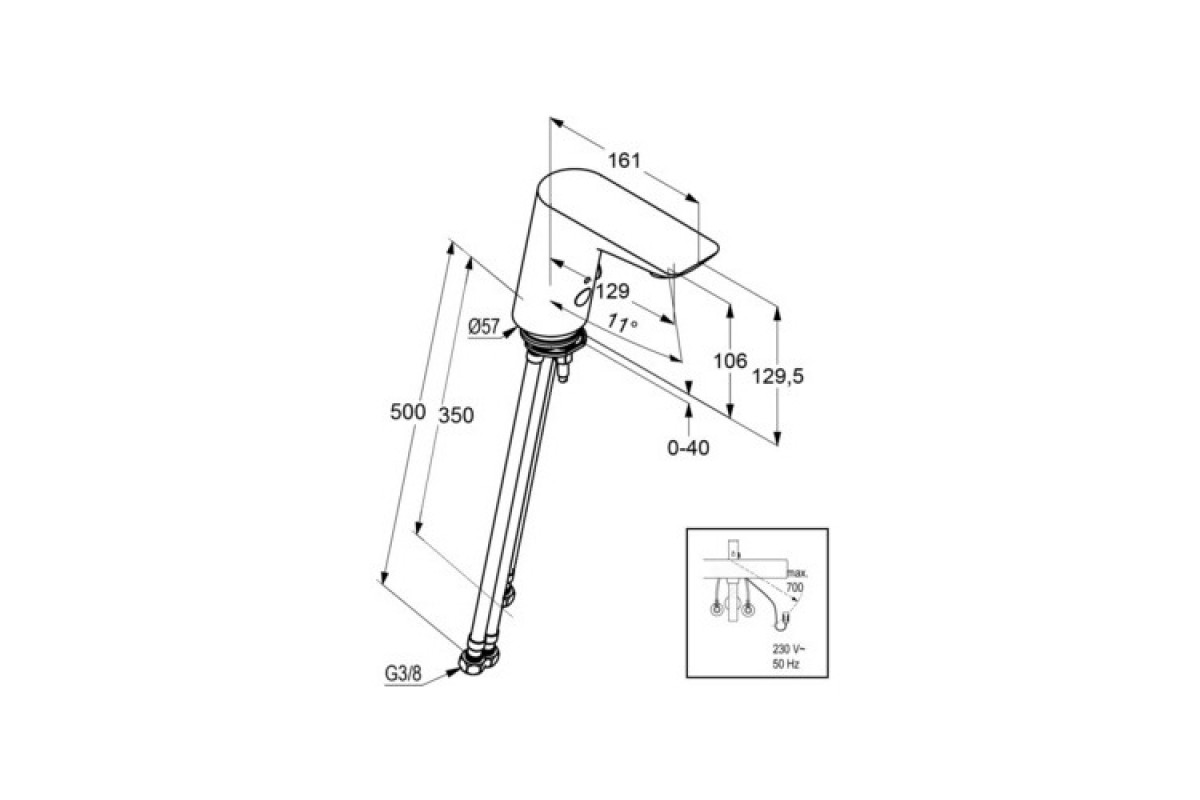 Смеситель для раковины Kludi Balance E 5220205 хром