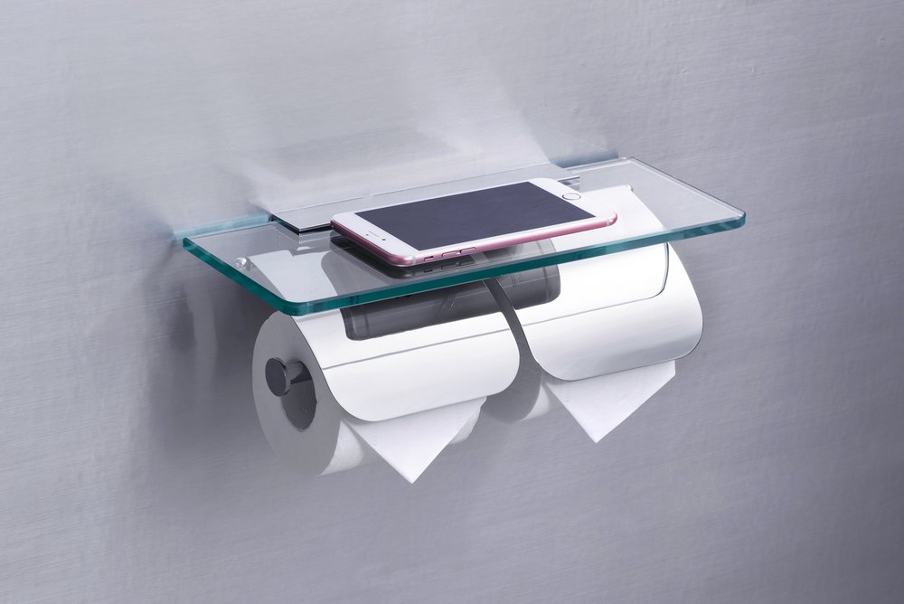 Держатель туалетной бумаги Rush Edge ED77132 двойной Хром