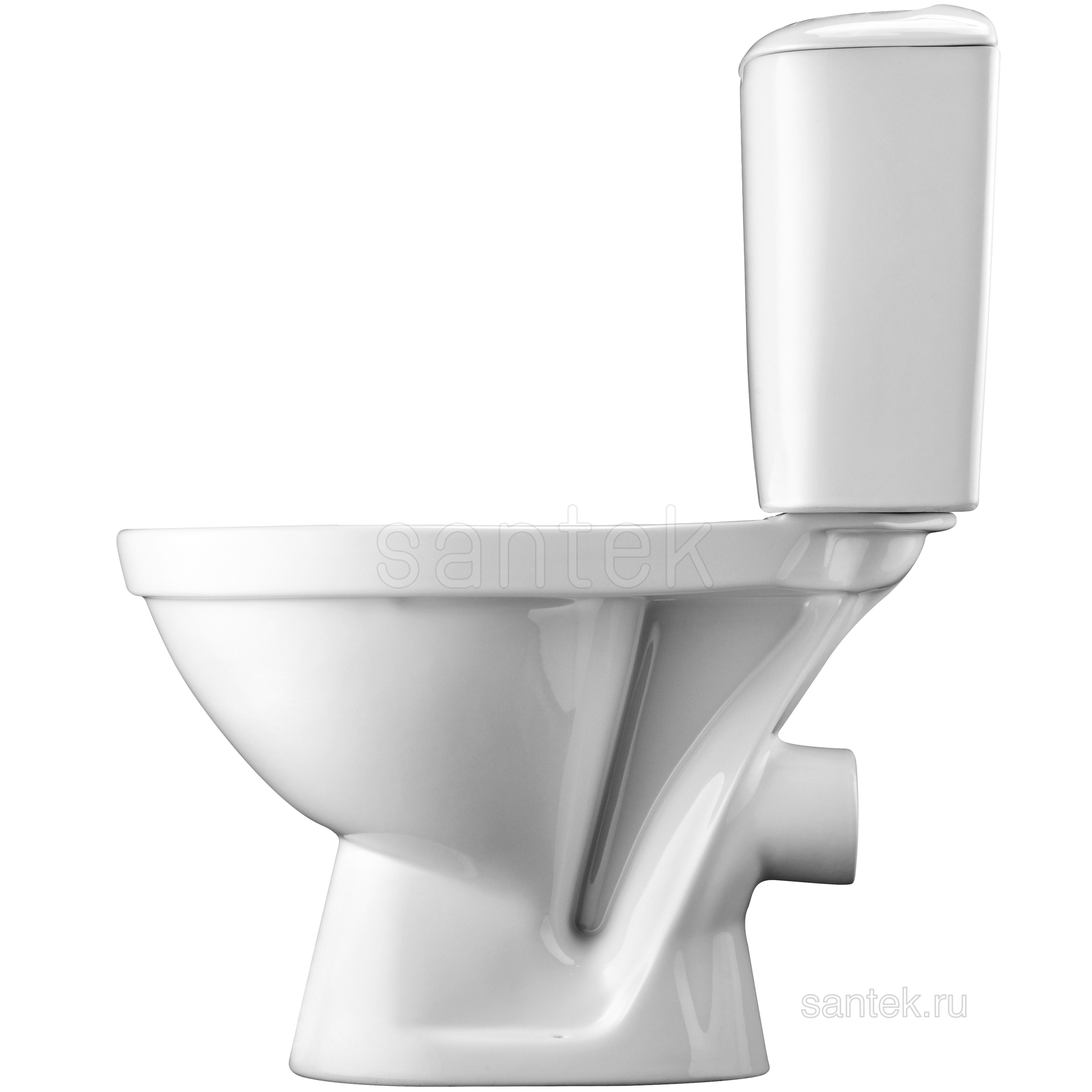 Унитаз-компакт Santek Паллада с горизонтальным выпуском 1WH302371