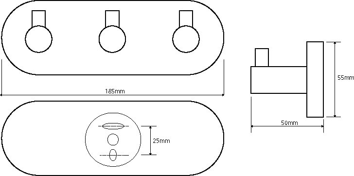 Крючок Bemeta Omega 104405232 Хром