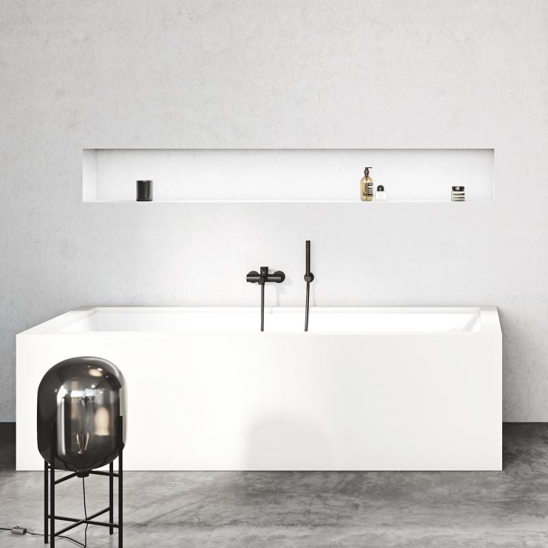 Смеситель для ванны Kludi Bozz 386913976 черный матовый