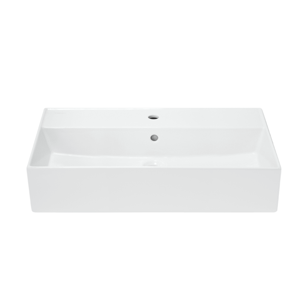 Раковина накладная 80см Sanita Luxe Novel NOV80SLWB01 белый