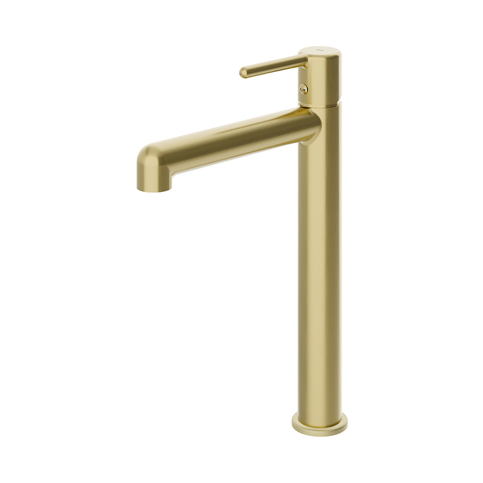 Cмеситель для настольного умывальника, золотой матовый, Aiger, IDDIS AIGMG01i01