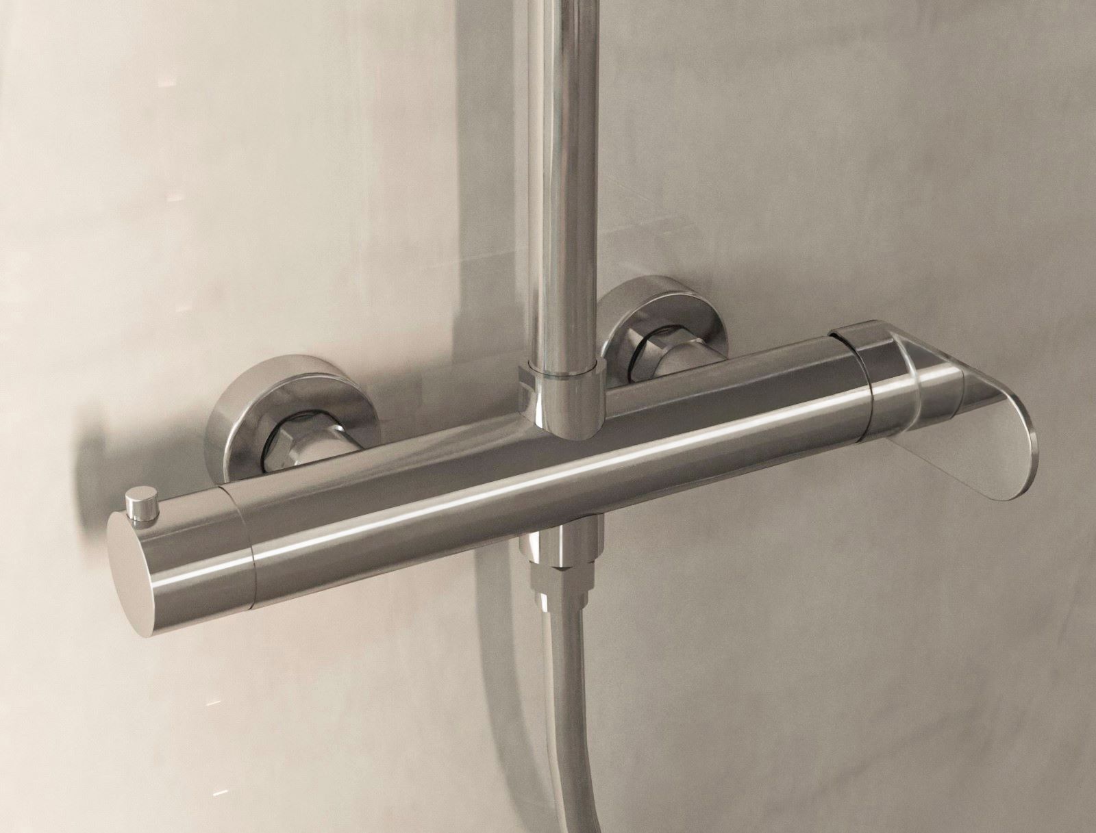 Душевая стойка со смесителем Vincea Rondo VSFS-1R0CH хром