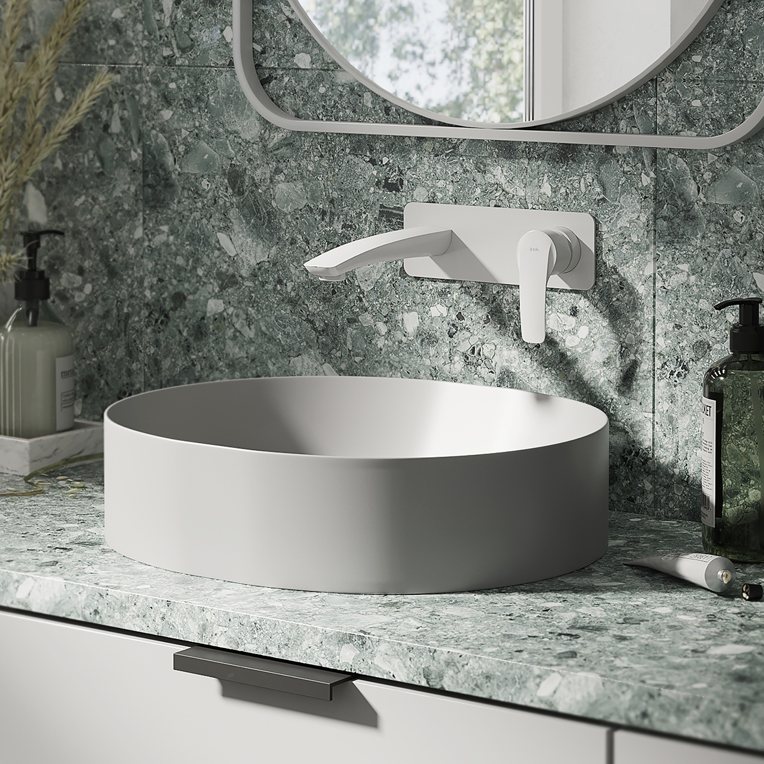 Смеситель для раковины IDDIS Ray RAYWT00i65 белый матовый