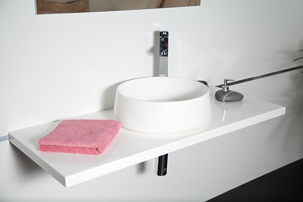 Раковина накладная 43см MonteBianco Colosseus 11052 белый матовый