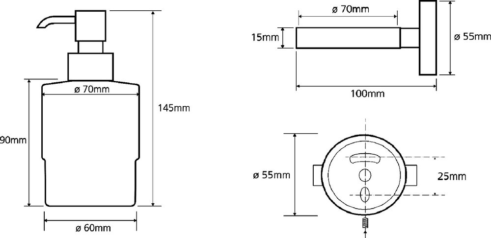 Дозатор для жидкого мыла Bemeta Omega 104109102 Глянец