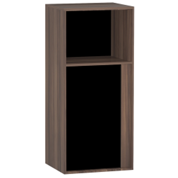 Шкаф-полупенал Vitra Metrolope 40 подвесной L Сливовое дерево Черный