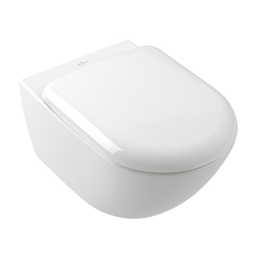 Унитаз подвесной безободковый Villeroy & Boch Antao 4674T0R1 с покрытием CeramicPlus, без сиденья