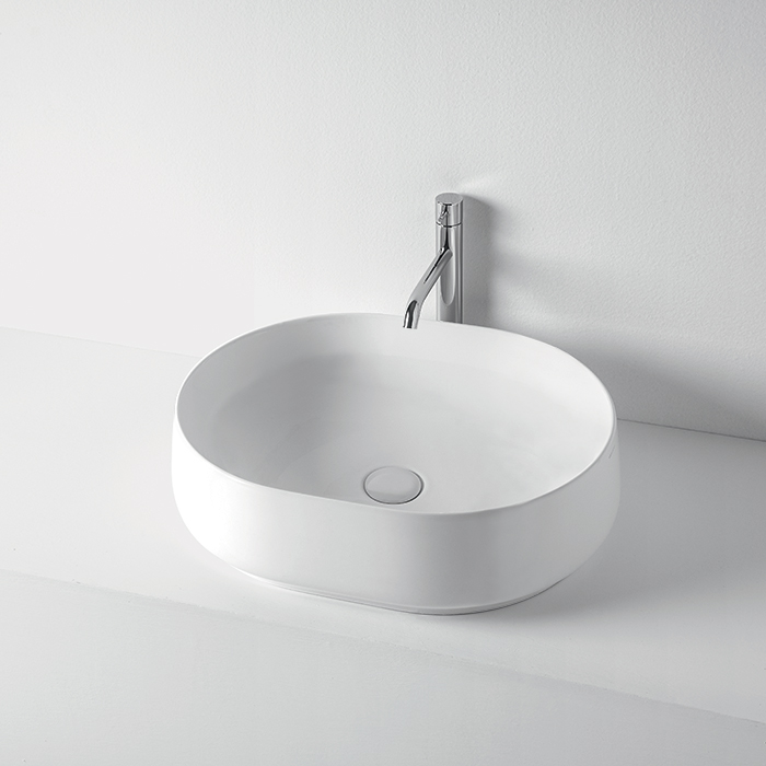 Раковина накладная 53см Kerasan F10 460530 белый матовый