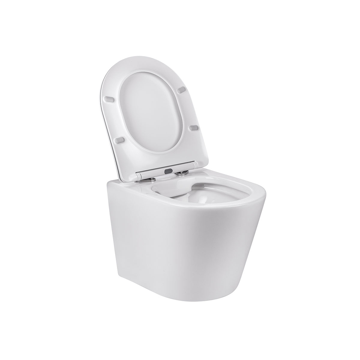 Унитаз подвесной безободковый Vincea Piatti VT1-11 белый, с сиденьем микролифт