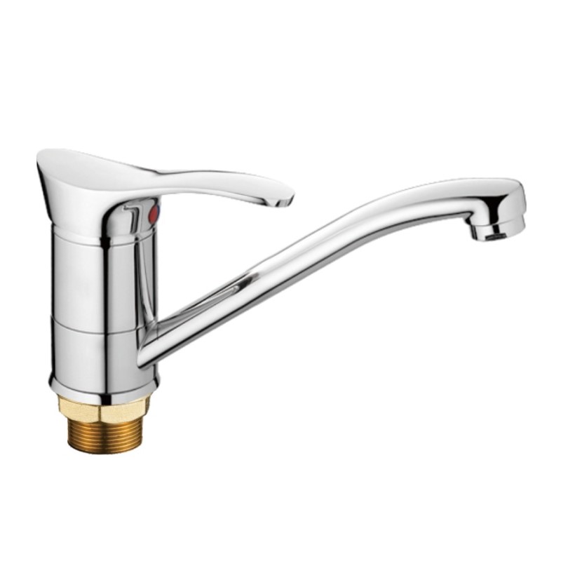 Смеситель для кухни Haiba HB4501-2, хром