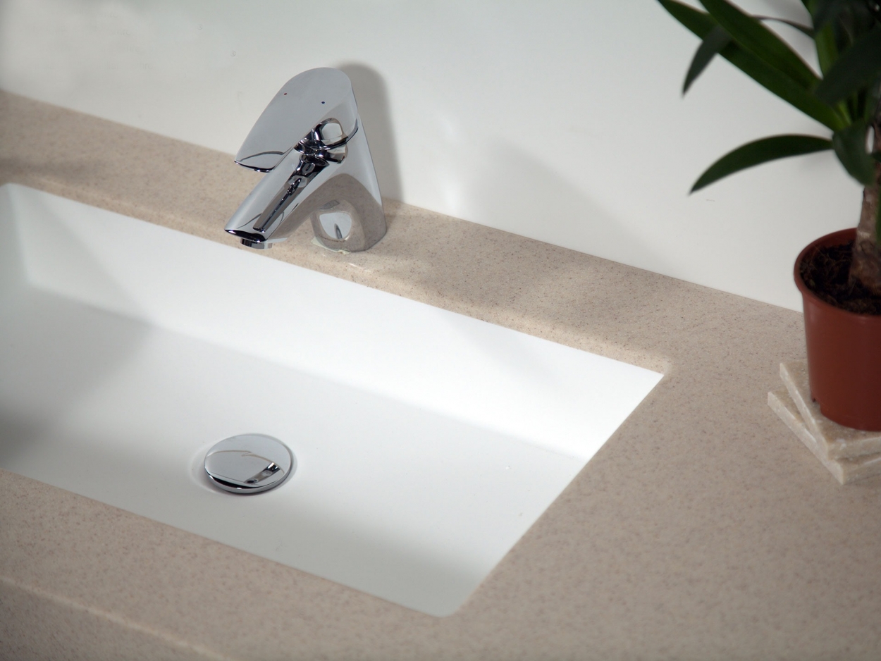 Раковина встраиваемая снизу 63см MonteBianco Castello Due 12124 белый матовый