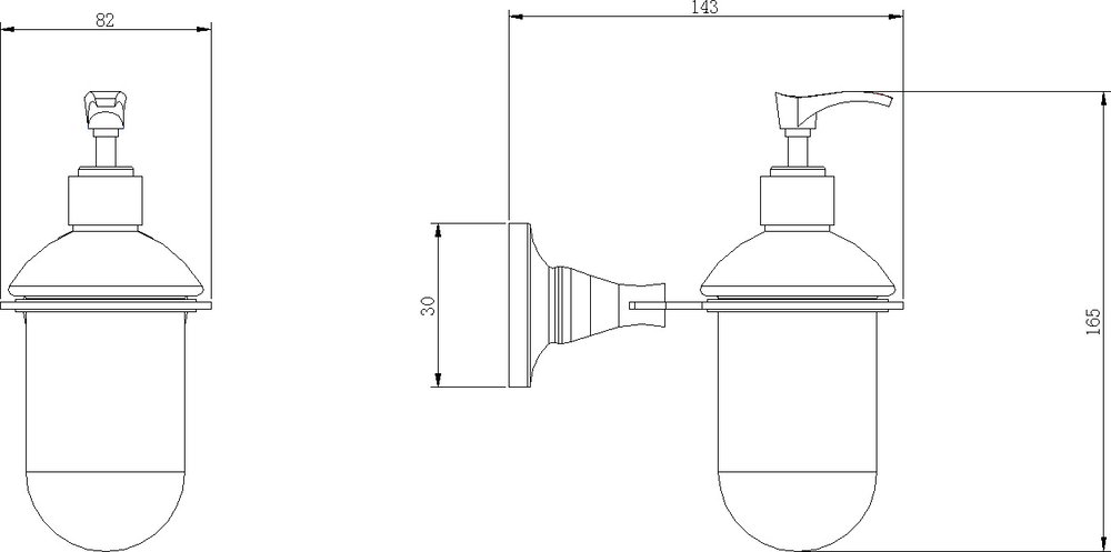 Дозатор для жидкого мыла Rush Corsica CO42810 Хром