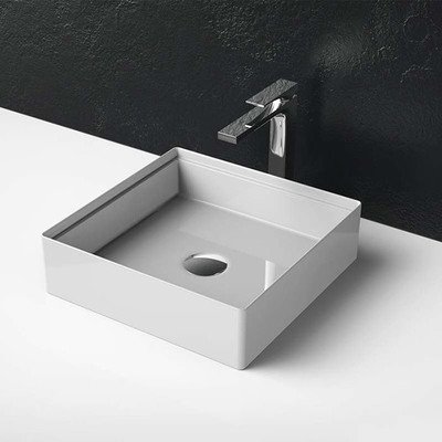 Раковина накладная 42см ArtCeram Scalino SCL001 белый