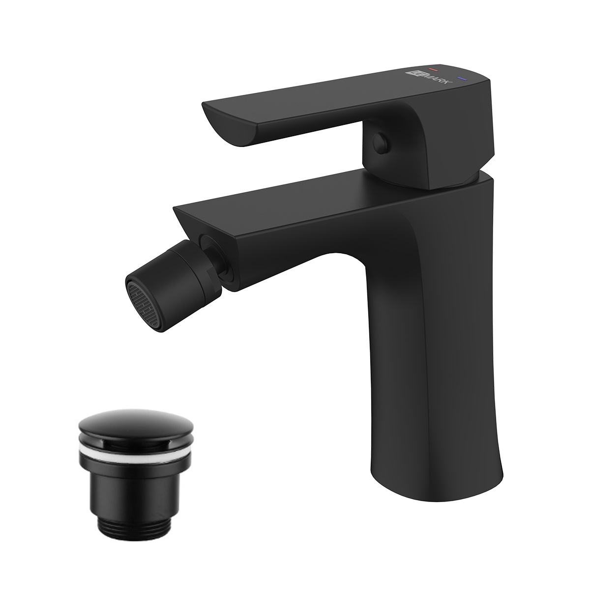 Смеситель для биде Lemark Ursus LM7208BL черный матовый