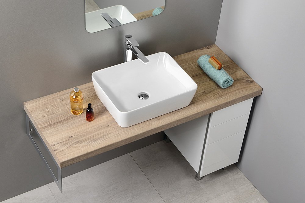 Раковина накладная 50см GSI Sand 903711 белая