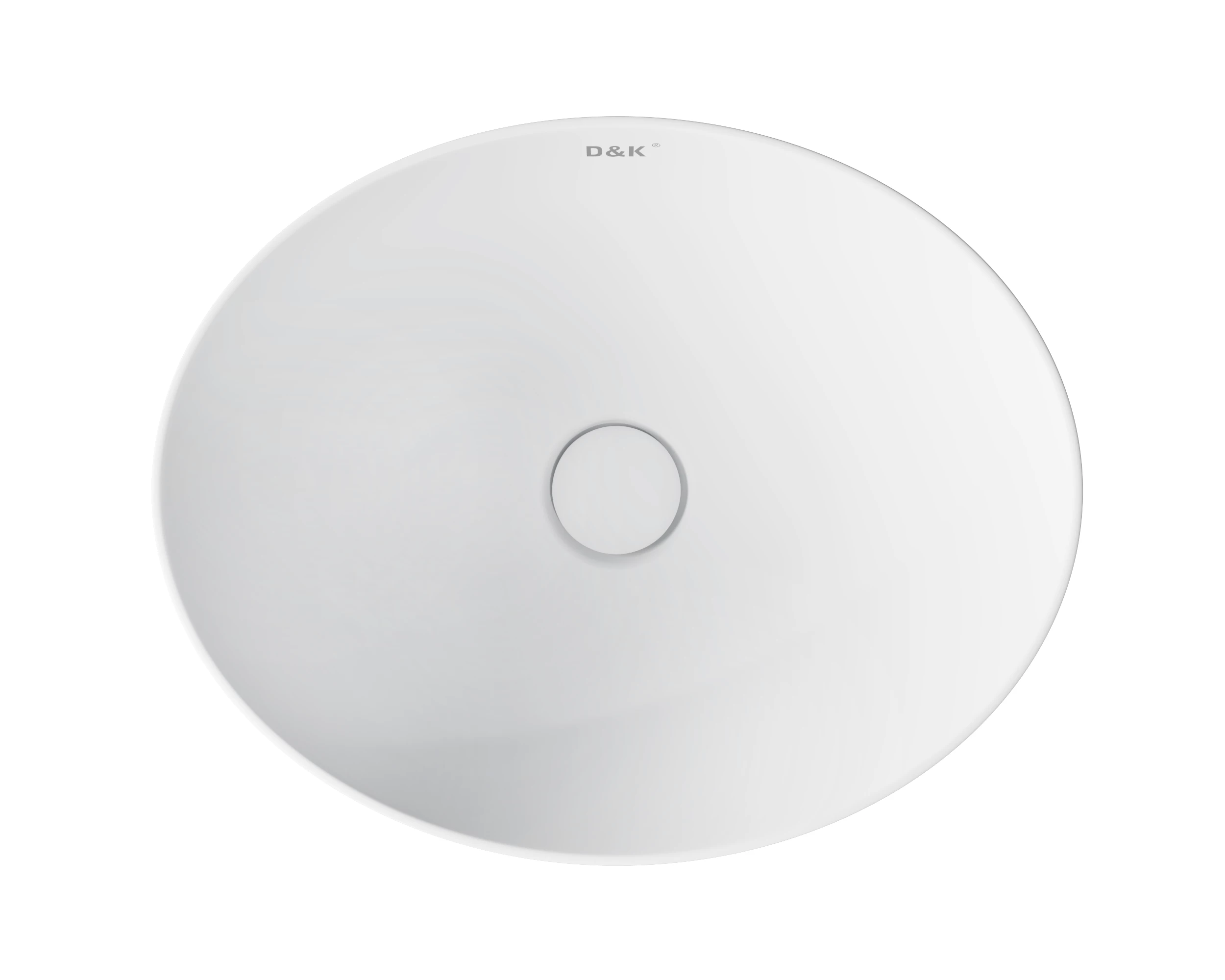 Раковина накладная 41см D&K Matrix DT1390708 белый матовый