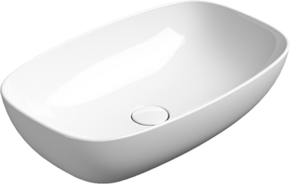 Раковина накладная 60см GSI Nubes 978311 белая