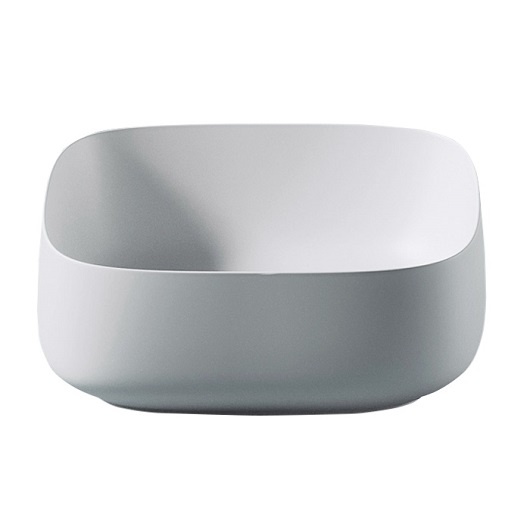 Раковина накладная 46см ArtCeram Cognac Quadro COL007 белый