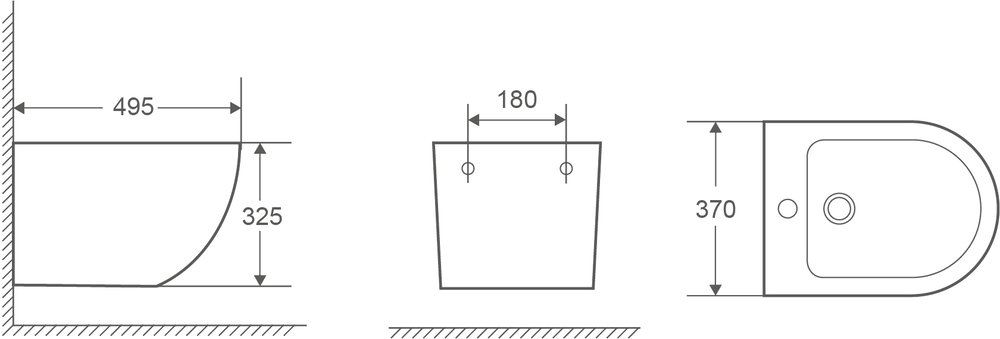 Биде подвесное Grossman GR-B4455