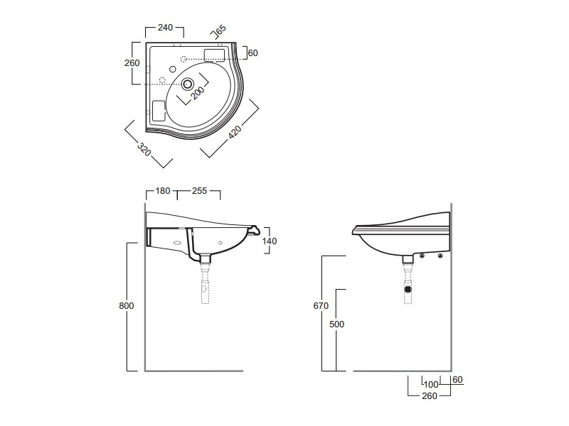 Раковина Simas Arcade AR884