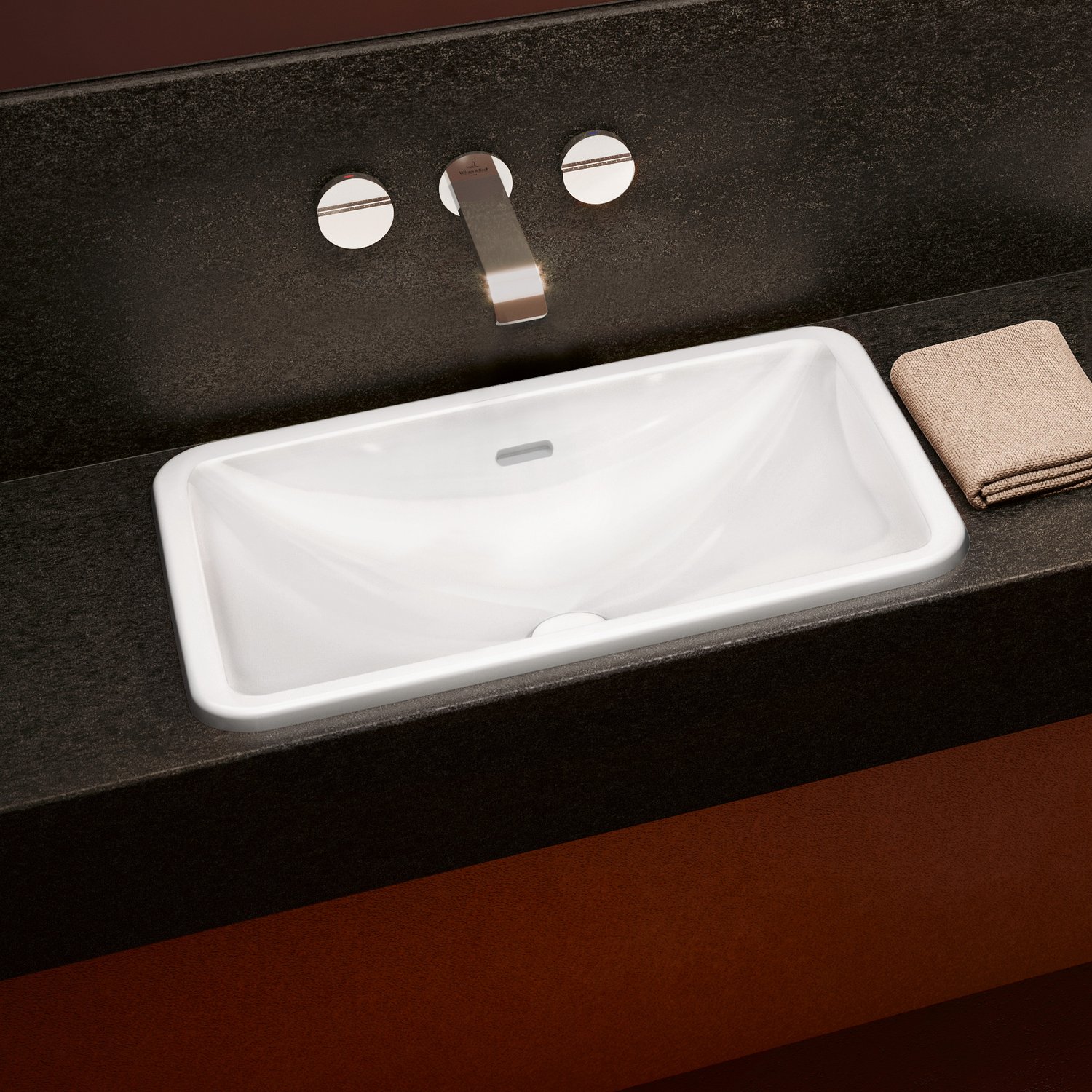 Раковина встраиваемая сверху 60см Villeroy & Boch Loop & friends 4A650001 alpin