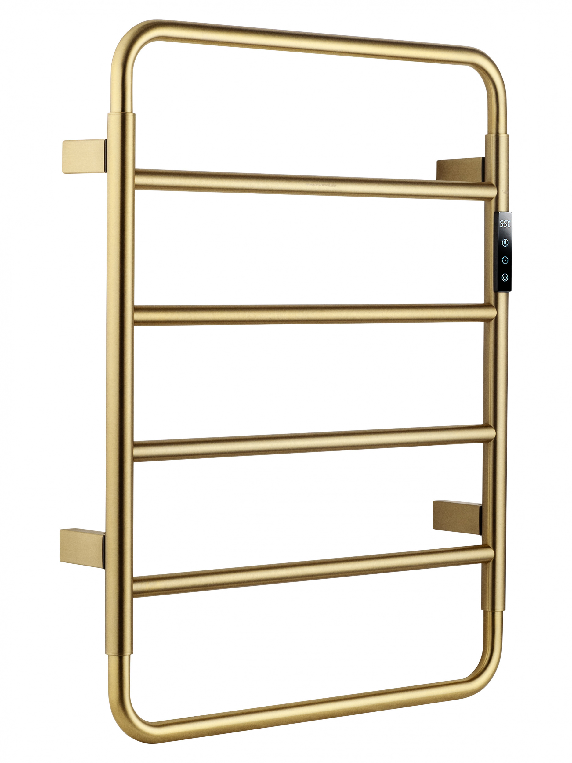 Полотенцесушитель электрический WONZON & WOGHAND WISMAR, Брашированное золото (WW-AL201-BG)