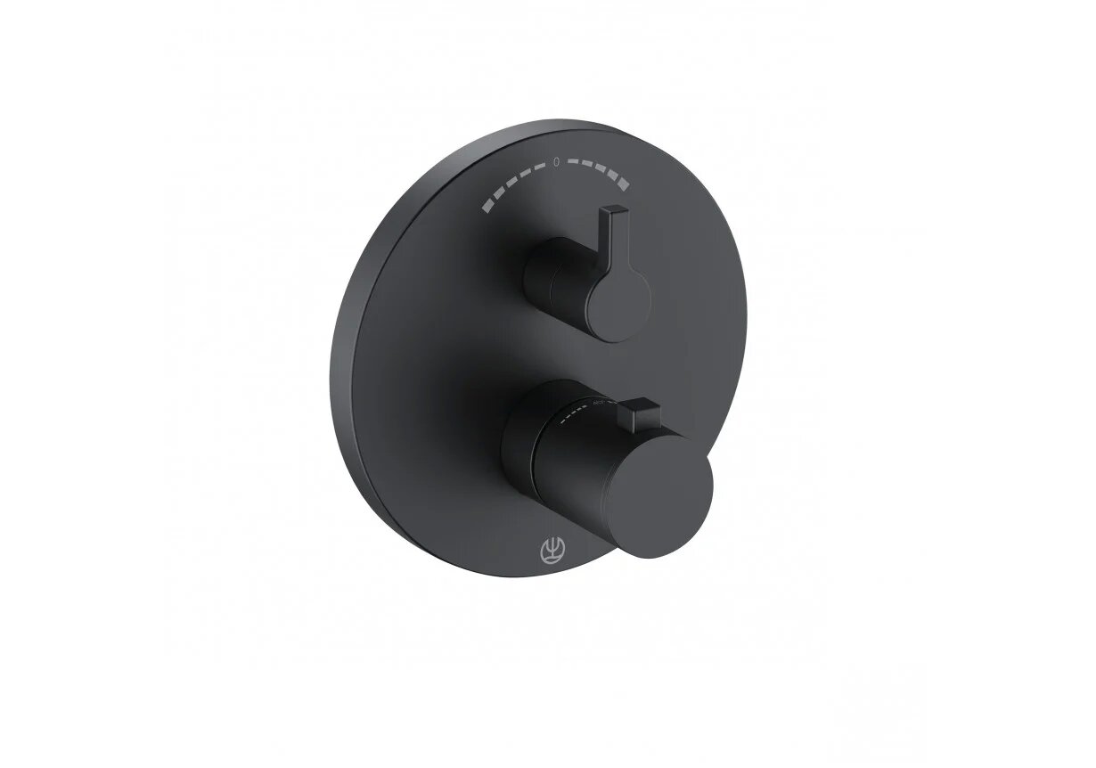 Термостат для ванны с душем Kludi Nova Fonte 208303915 черный матовый