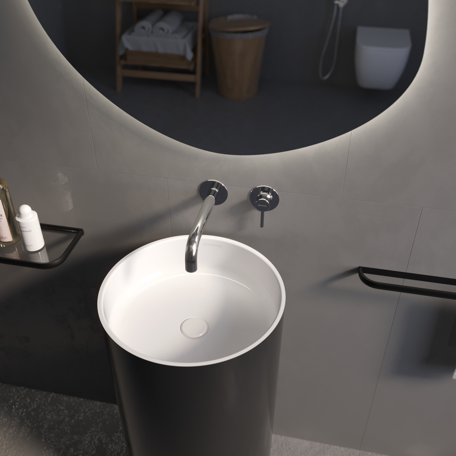 Смеситель для умывальника скрытого монтажа WHITECROSS Y Y1215CR (хром)