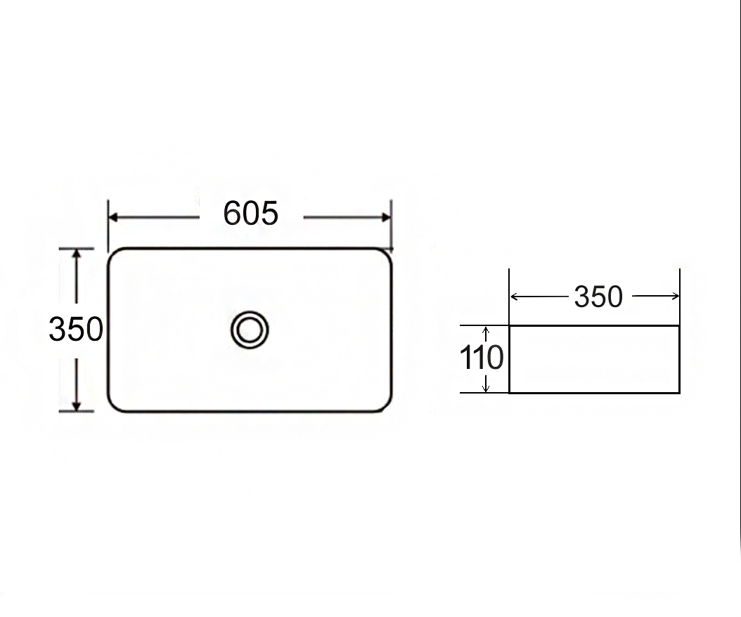 Раковина чаша Bronze de Luxe Lacio 1061BM, белый