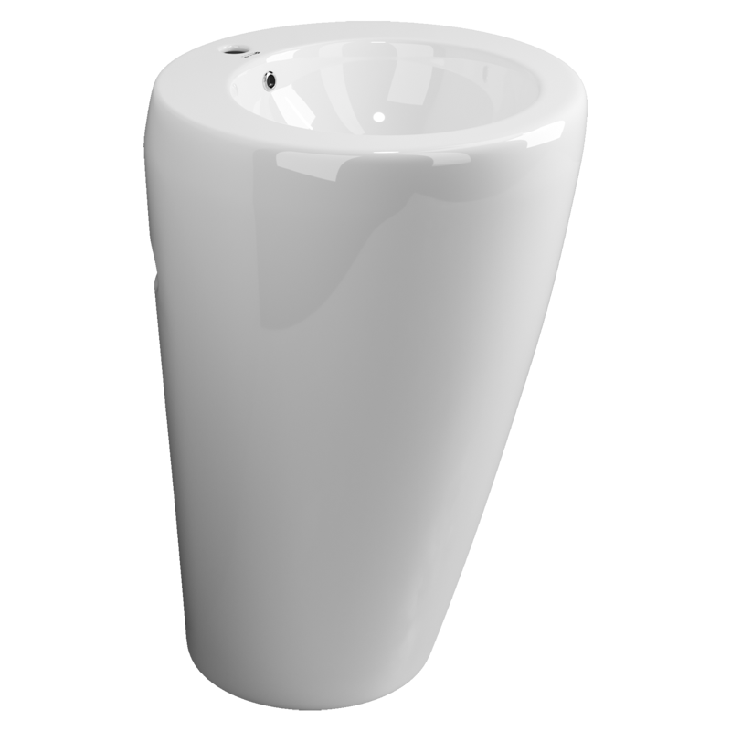 Раковина напольная 55см Ceramica Nova 850 CN1807 белый