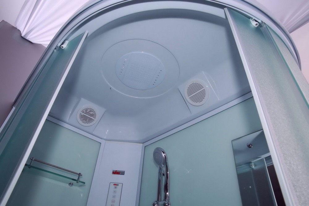 Душевая кабина Timo Eco TE-0720 L 120x80x215 профиль белый, стекло рифленое