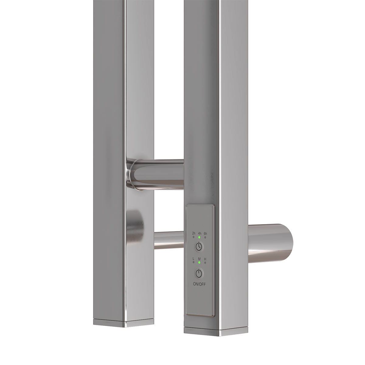 Полотенцесушитель электрический Point Гермес PN13812 П3 80x1200, диммер справа, хром