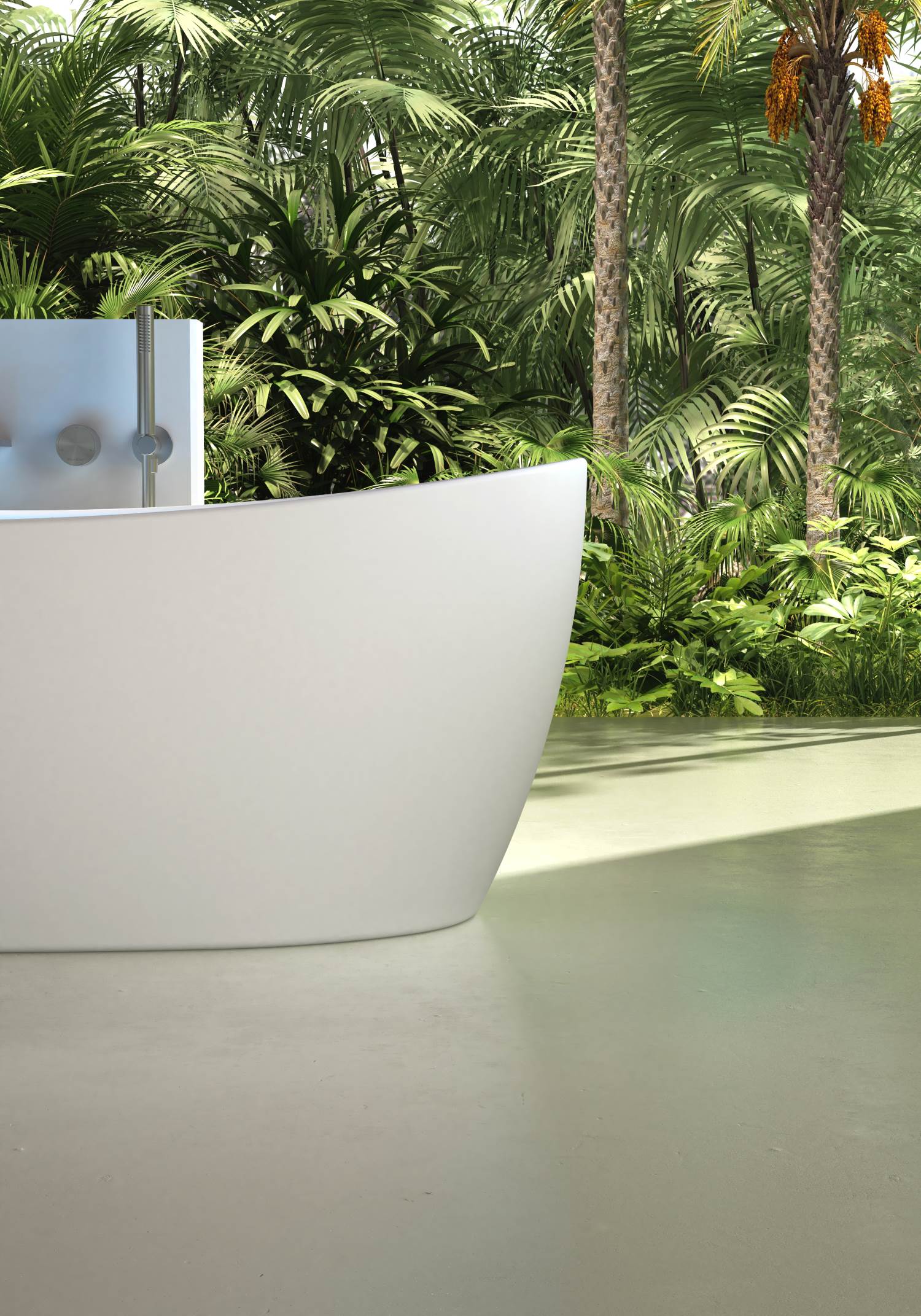 Ванна из искусственного камня 170х80 Vincea VBT-6S03MW белый матовый