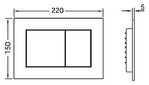 Кнопка смыва TECE Now 9240400 белый