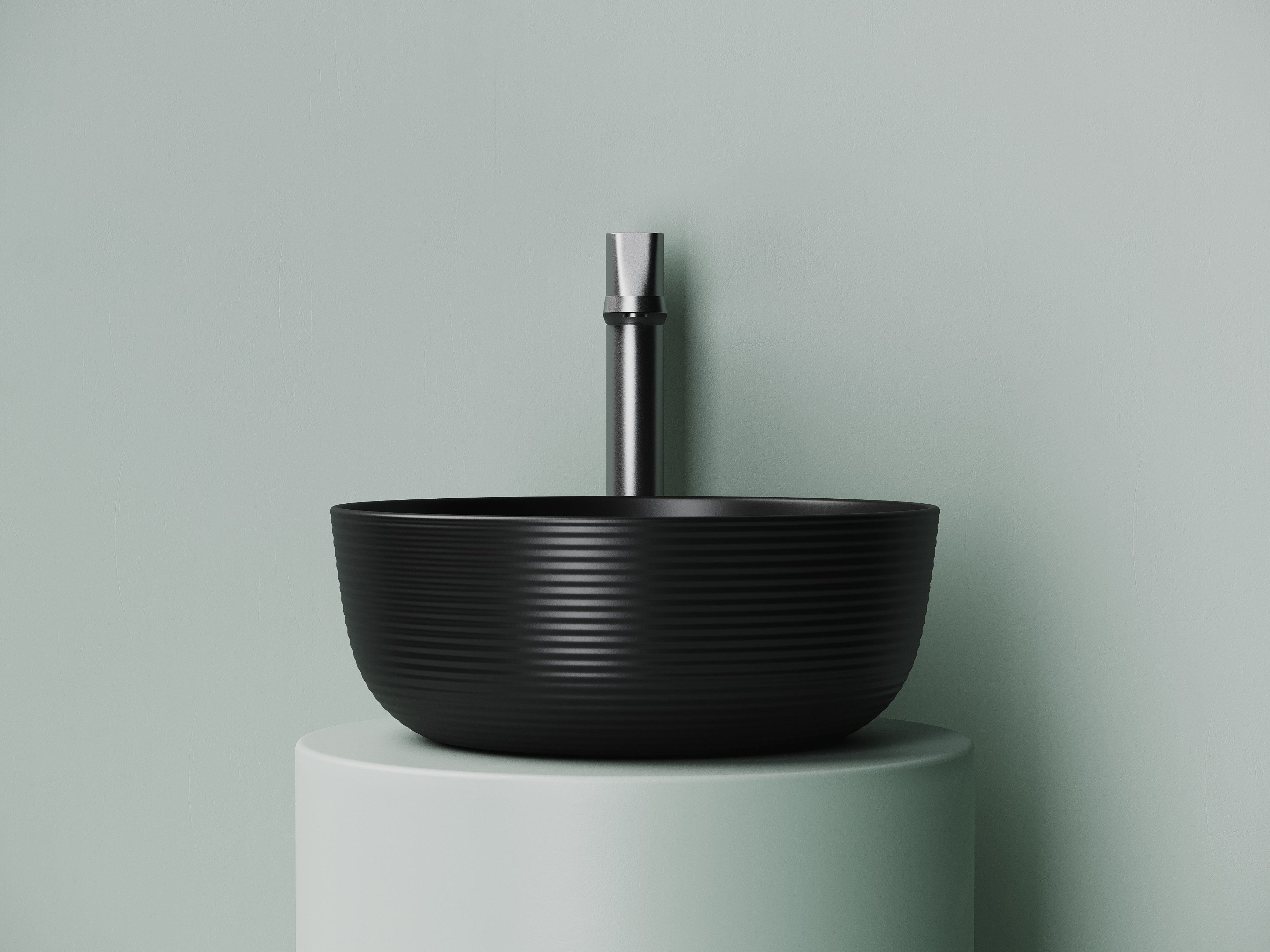 Раковина накладная 35см Ceramica Nova Element CN6073MB черный матовый