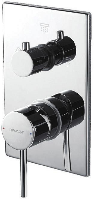 Смеситель для ванны с душем Bravat Arc P69193C-2-ENG хром