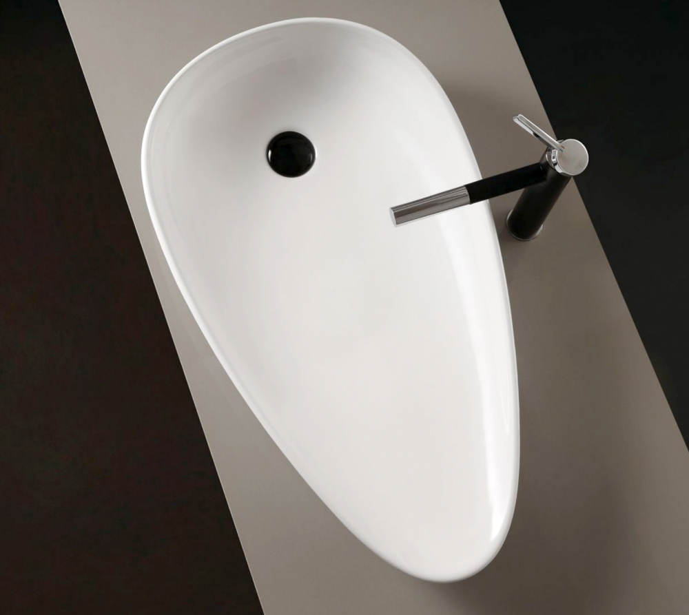 Раковина накладная 59см ABBER Bequem AC2117MW белый матовый