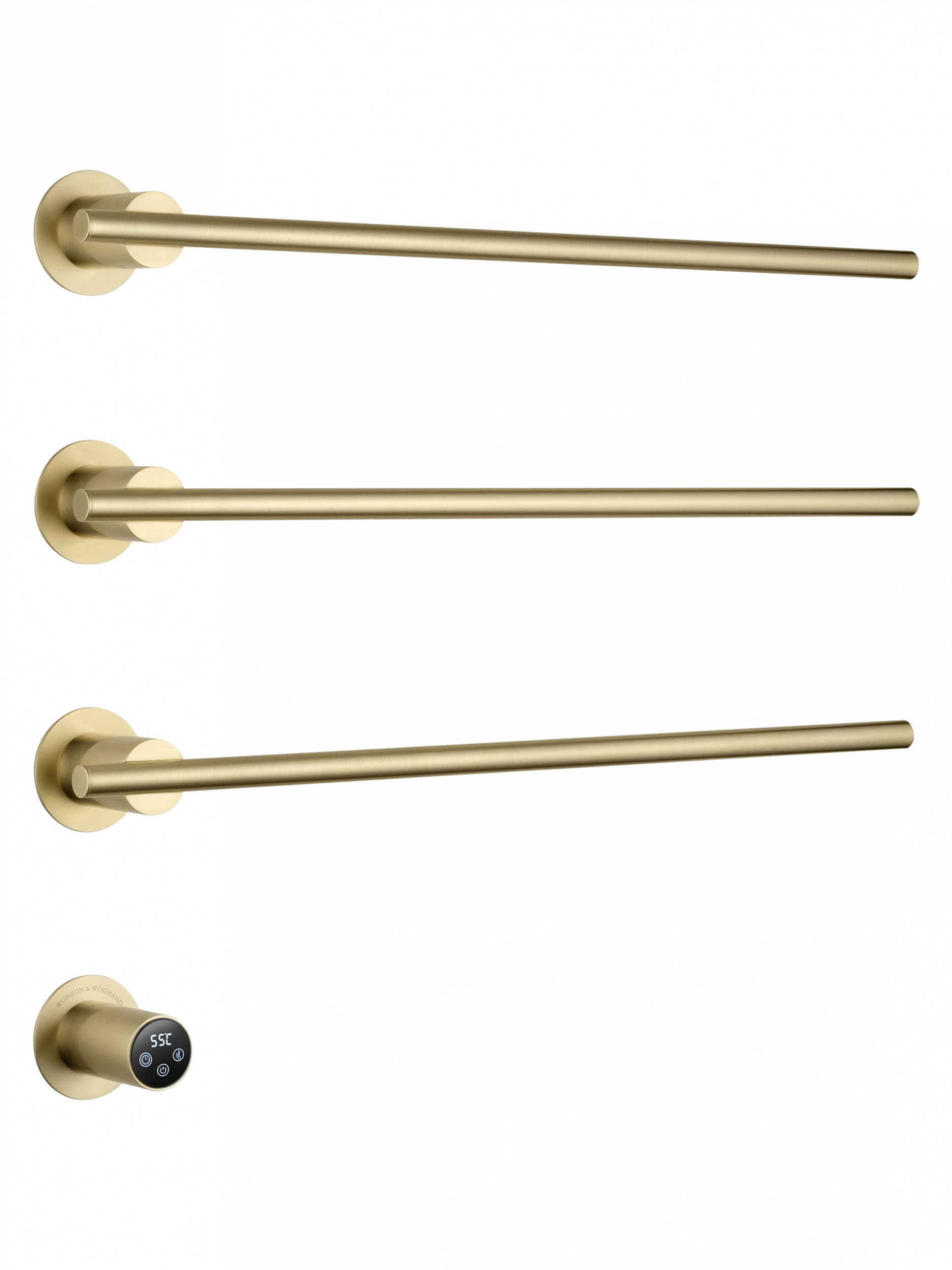 Полотенцесушитель электрический встраиваемый WONZON & WOGHAND DORTMUND, Брашированное золото (WW-A363-BG)
