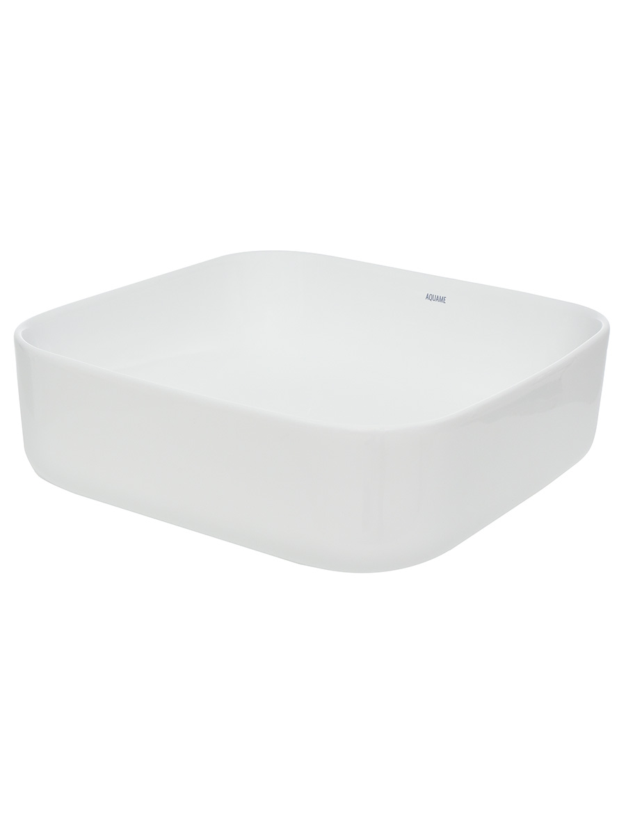 Раковина накладная 39см AQUAme AQM5011 белый