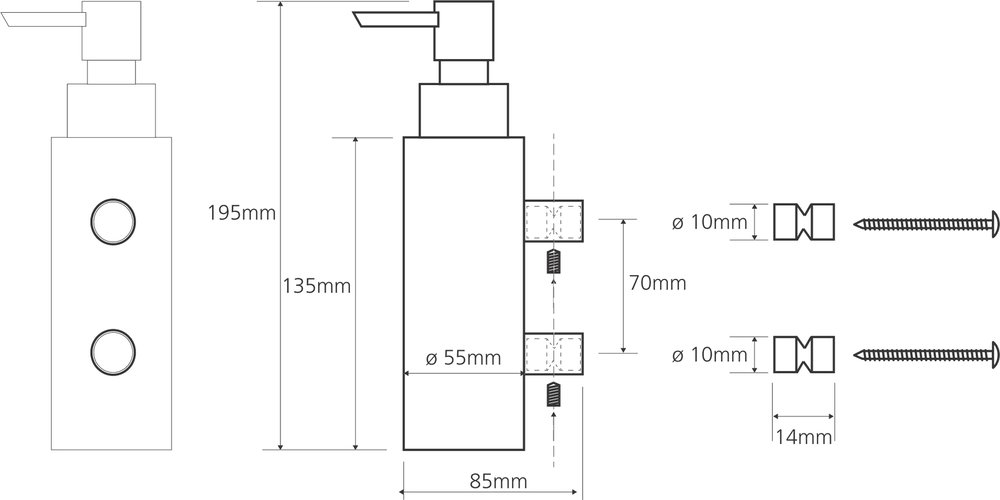 Дозатор Bemeta Omega 104609172 Хром