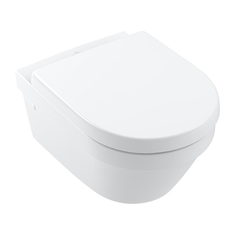 Унитаз подвесной безободковый Villeroy&Boch Architectura Pack 4694HR01 с сиденьем микролифт