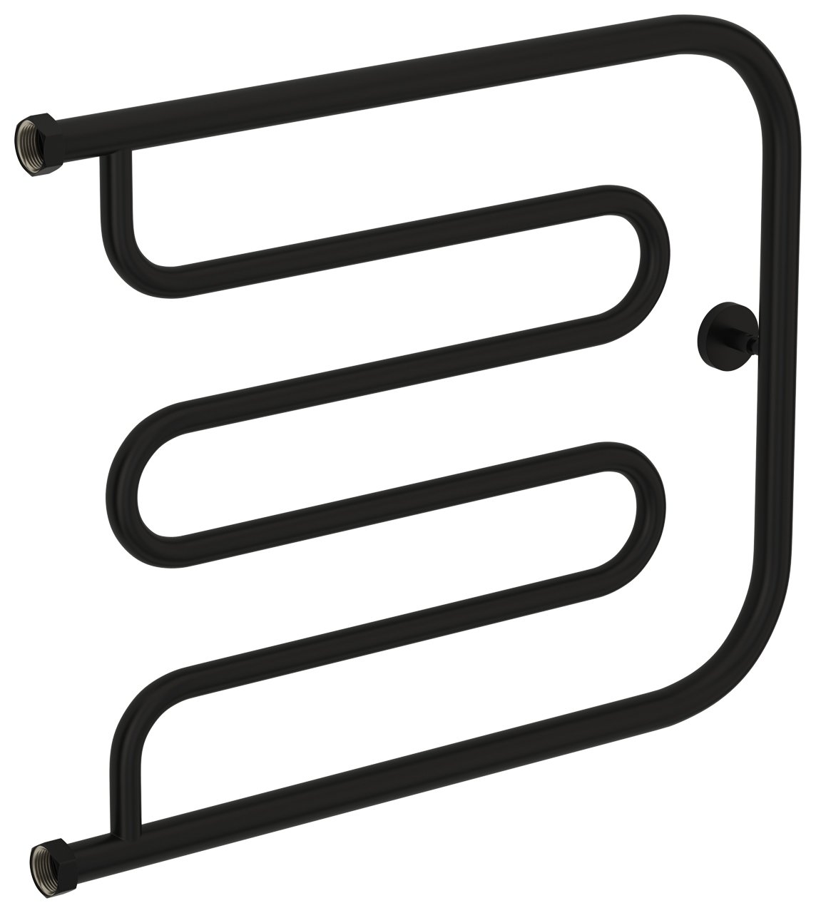 Полотенцесушитель водяной Сунержа Лира 50х65 черный матовый