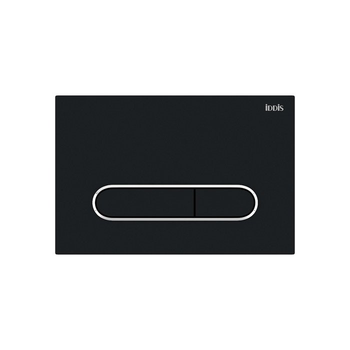 Кнопка смыва для унитаза IDDIS Unifix UNI71MBi77 черный матовый