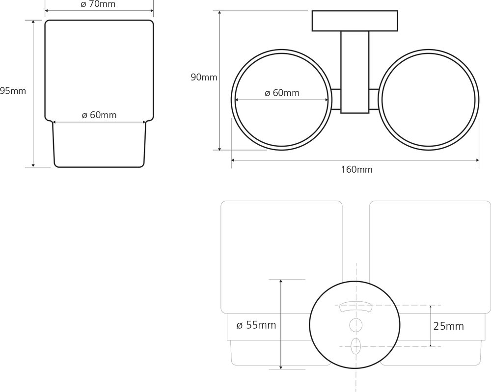 Держатель для стакана Bemeta Omega 104110022 Глянец