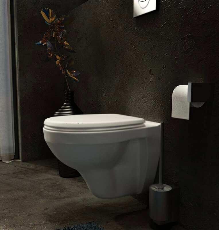 Комплект унитаза с инсталляцией Grohe Solido Perfect 39192000 с кнопкой смыва Хром и сиденьем Микролифт