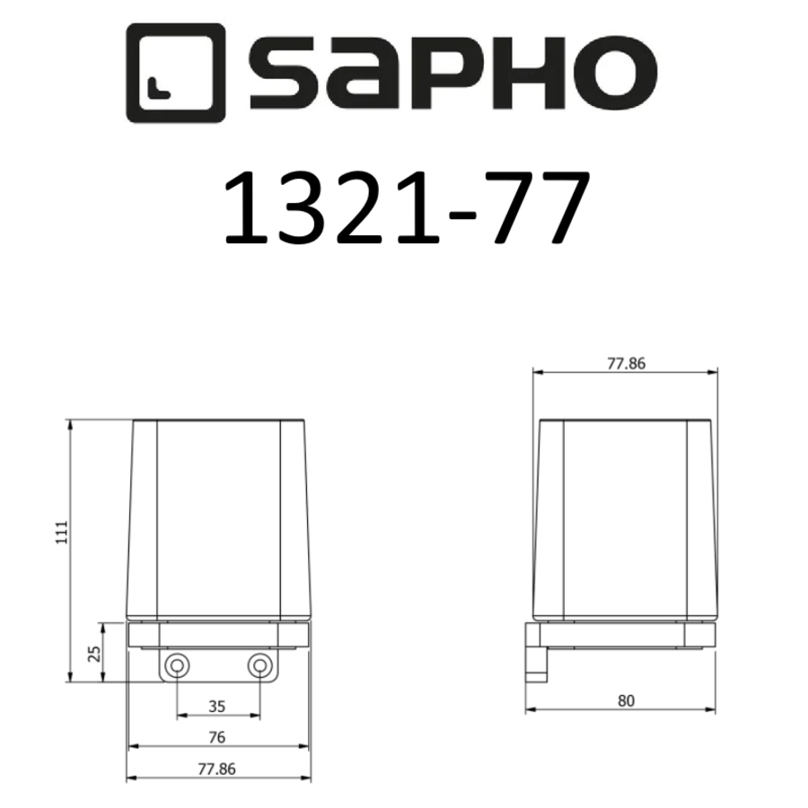 Стакан для ванной Sapho OLYMP 1321-77 хром