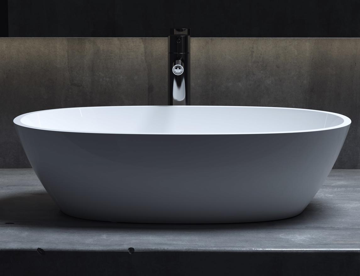 Раковина накладная 54.5см Salini Callista 1101104G белый